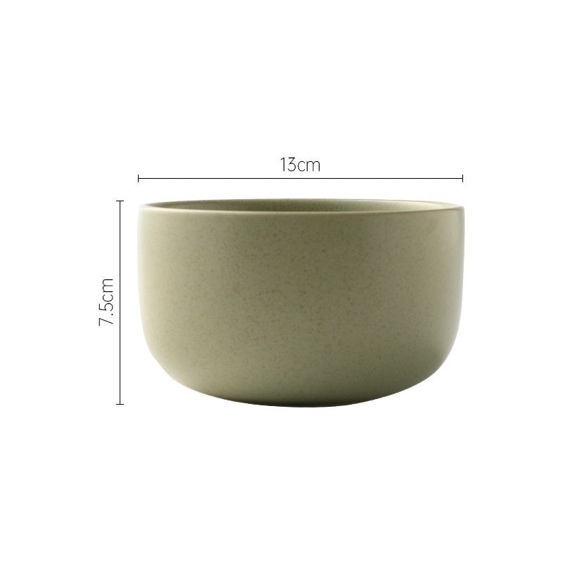 Household Plate Soup Bowl Ceramic Tableware Set