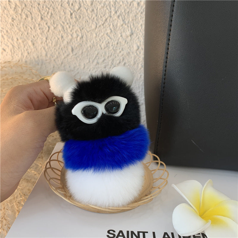 Personalized Creative Plush Doll Car Keychain