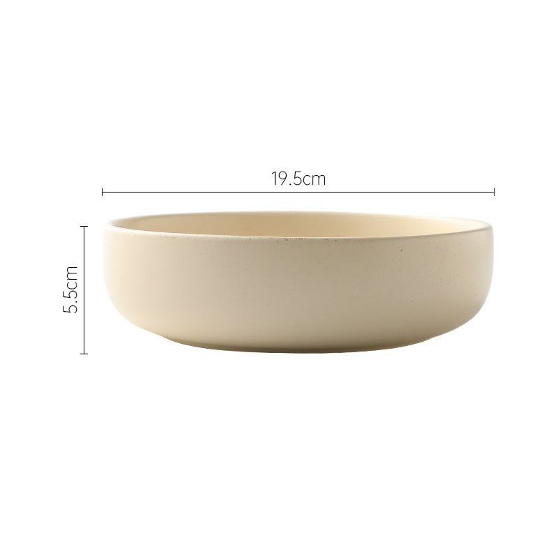 Household Plate Soup Bowl Ceramic Tableware Set