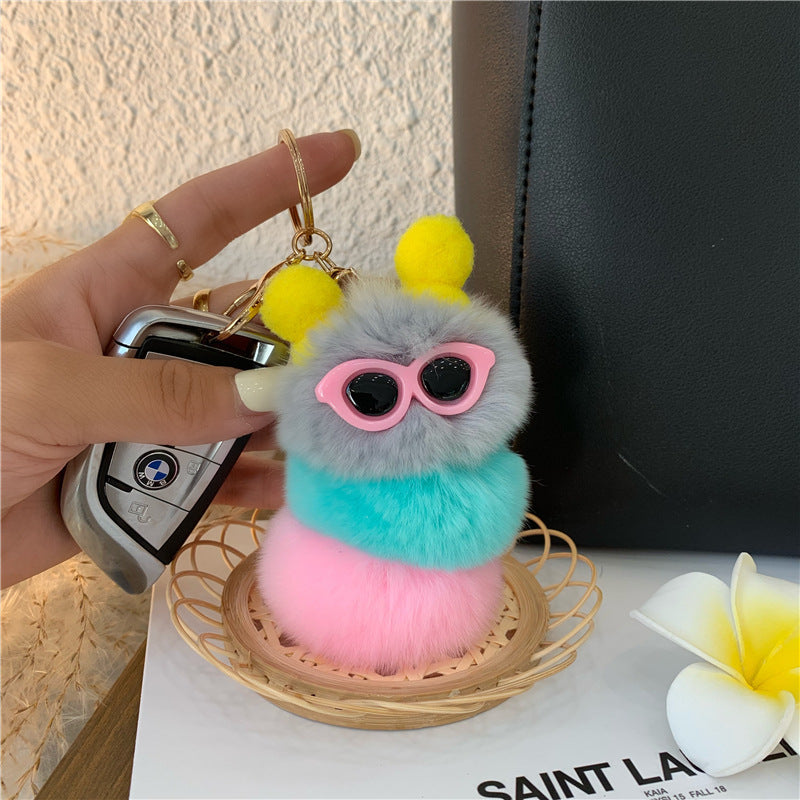 Personalized Creative Plush Doll Car Keychain