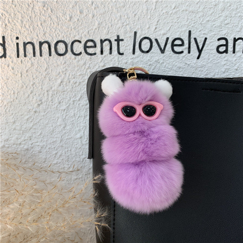 Personalized Creative Plush Doll Car Keychain