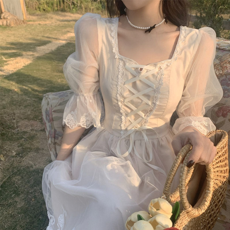 French White Fairy Skirt