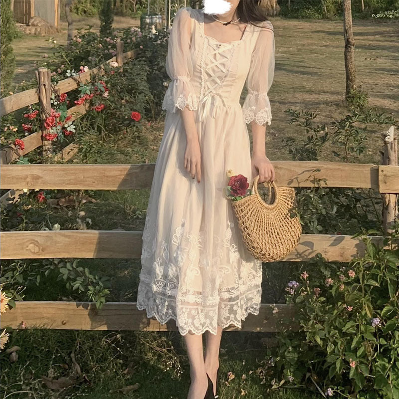 French White Fairy Skirt