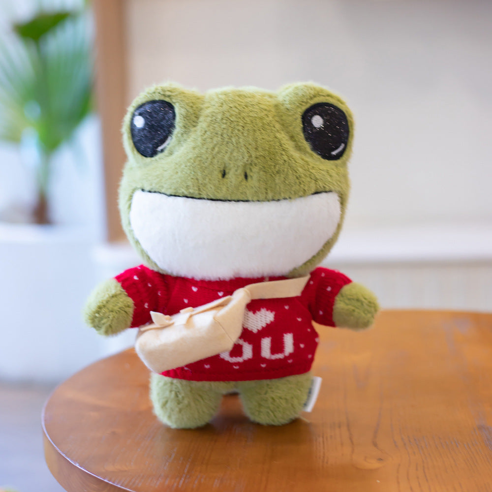 Cute Frog Backpack Plush Toy