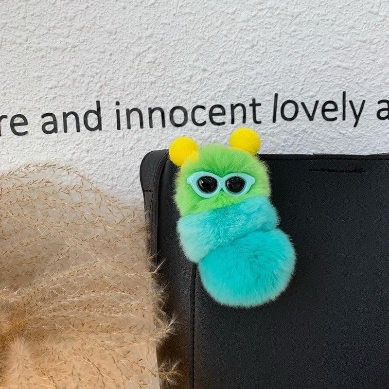 Personalized Creative Plush Doll Car Keychain