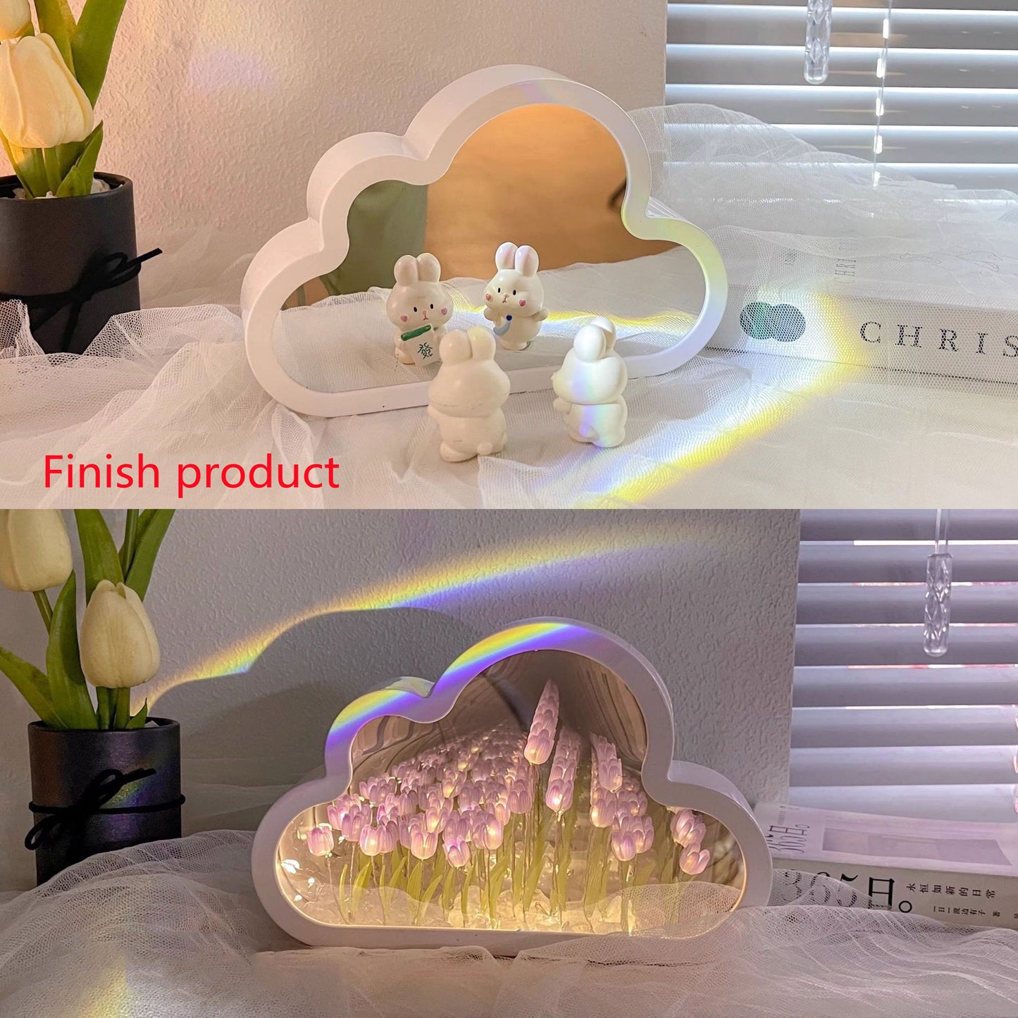 Tulip Night Lamp DIY Material Cloud Tulips Night Lamp