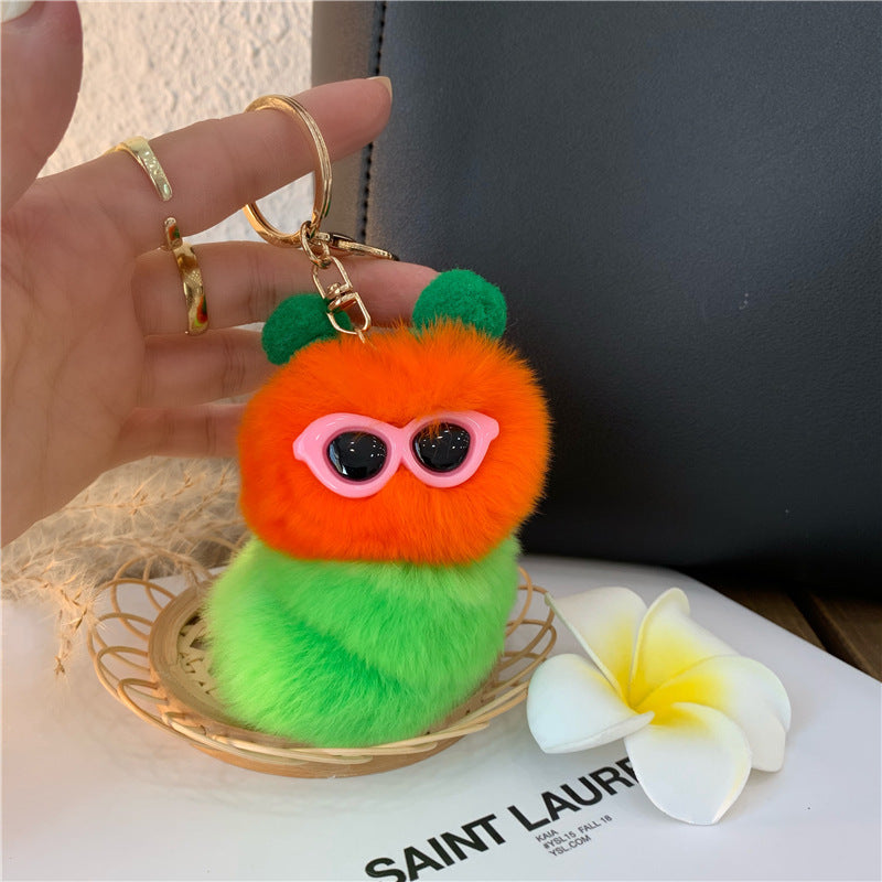 Personalized Creative Plush Doll Car Keychain