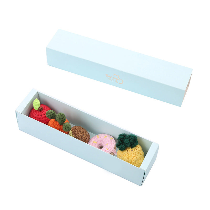 Cat House Fruit Built-in Mint Toy Set