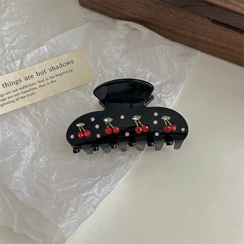 Tulip Cherry Hair Clips