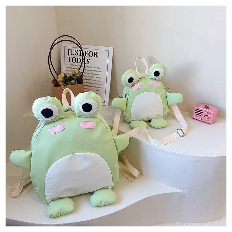 Cute Cartoon Frog Backpack