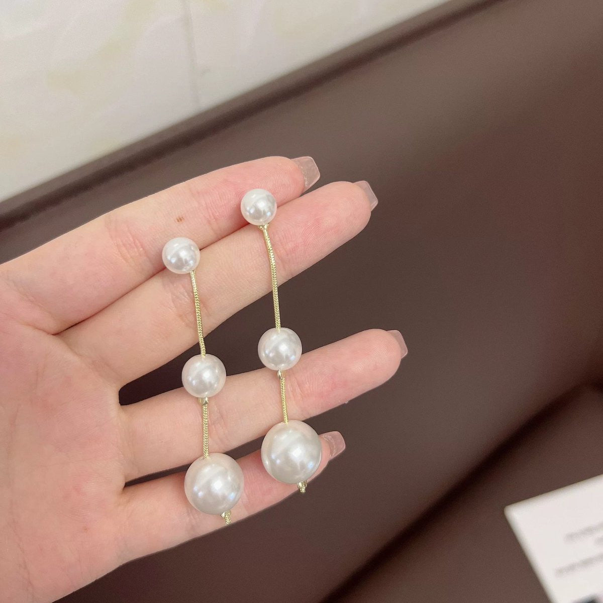 Elegant Pearl Stud Earrings Classic And Comfortable Earrings