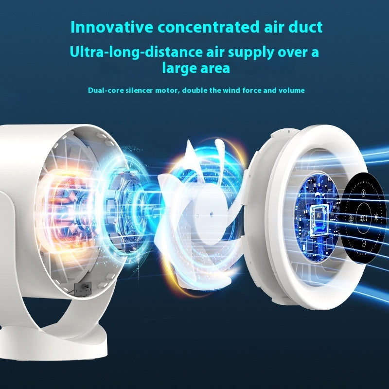 Desktop Adjustable Fan Light Rechargeable Wall Mount Table Fan