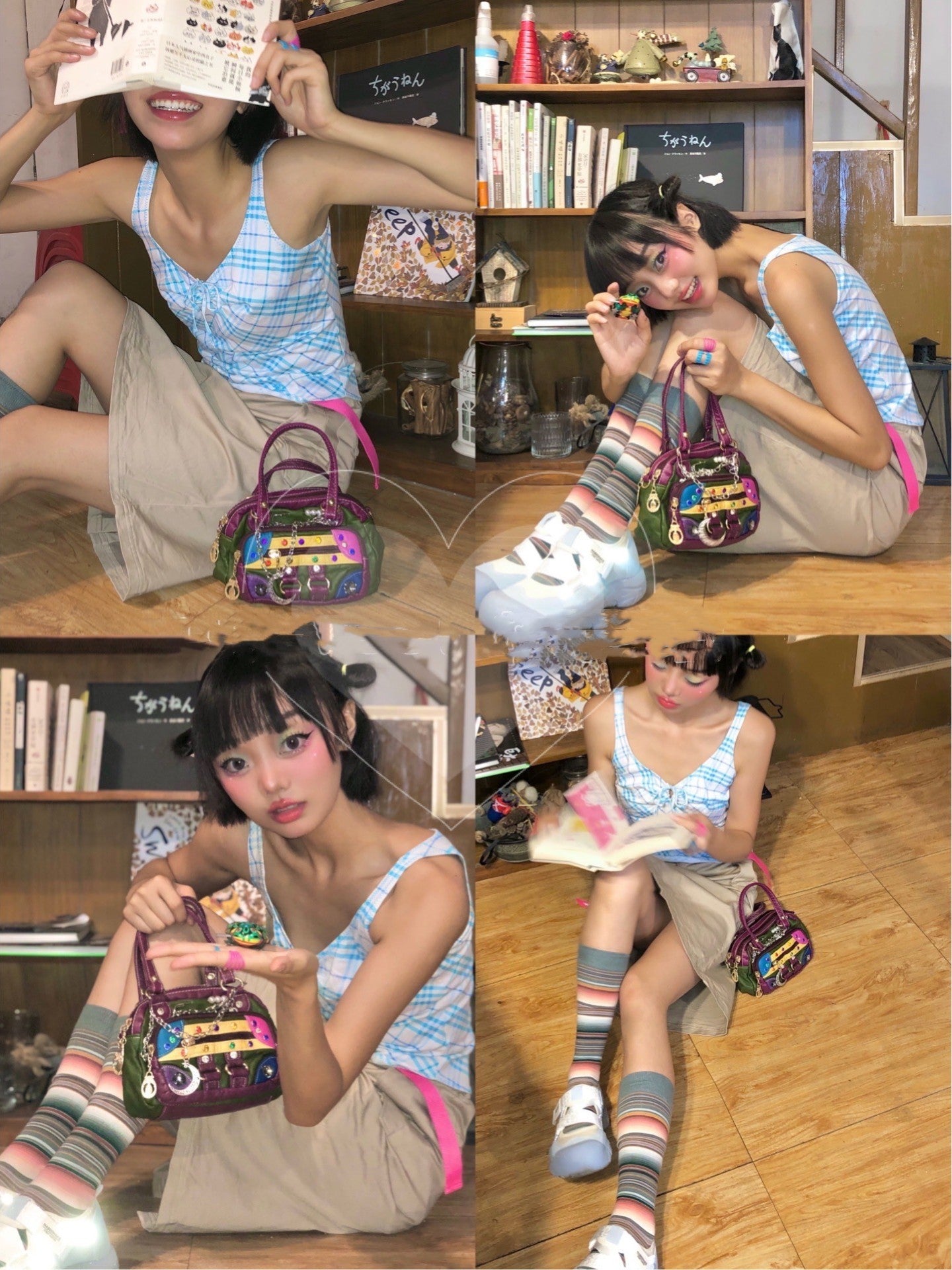 Soft Leather Y2k Spice Subculture Crossbody Bag