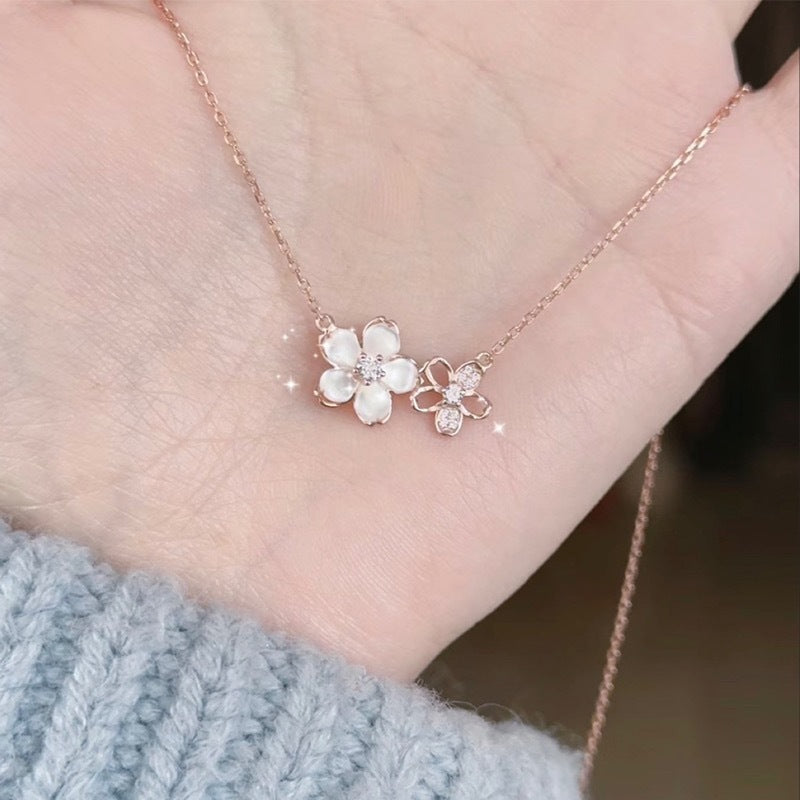 Shell Cherry Blossom Necklace