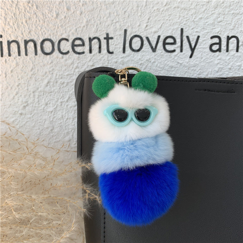Personalized Creative Plush Doll Car Keychain