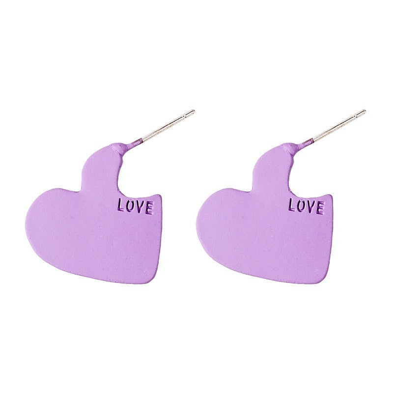 Women's Purple Flower Earrings