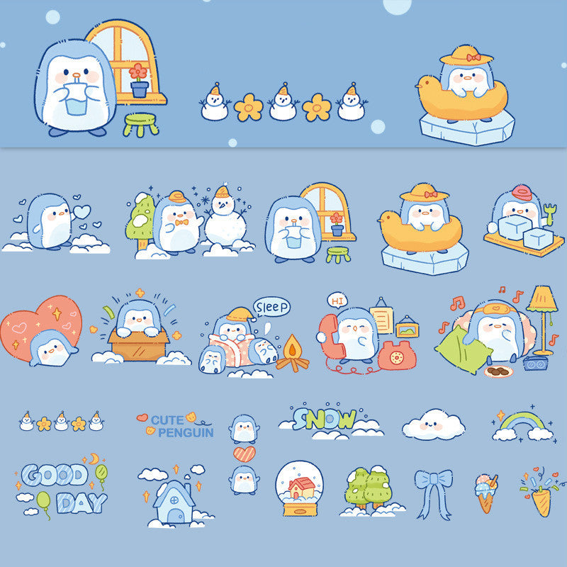 PET Soft Cute Planet Cute Animal Decoration Stickers