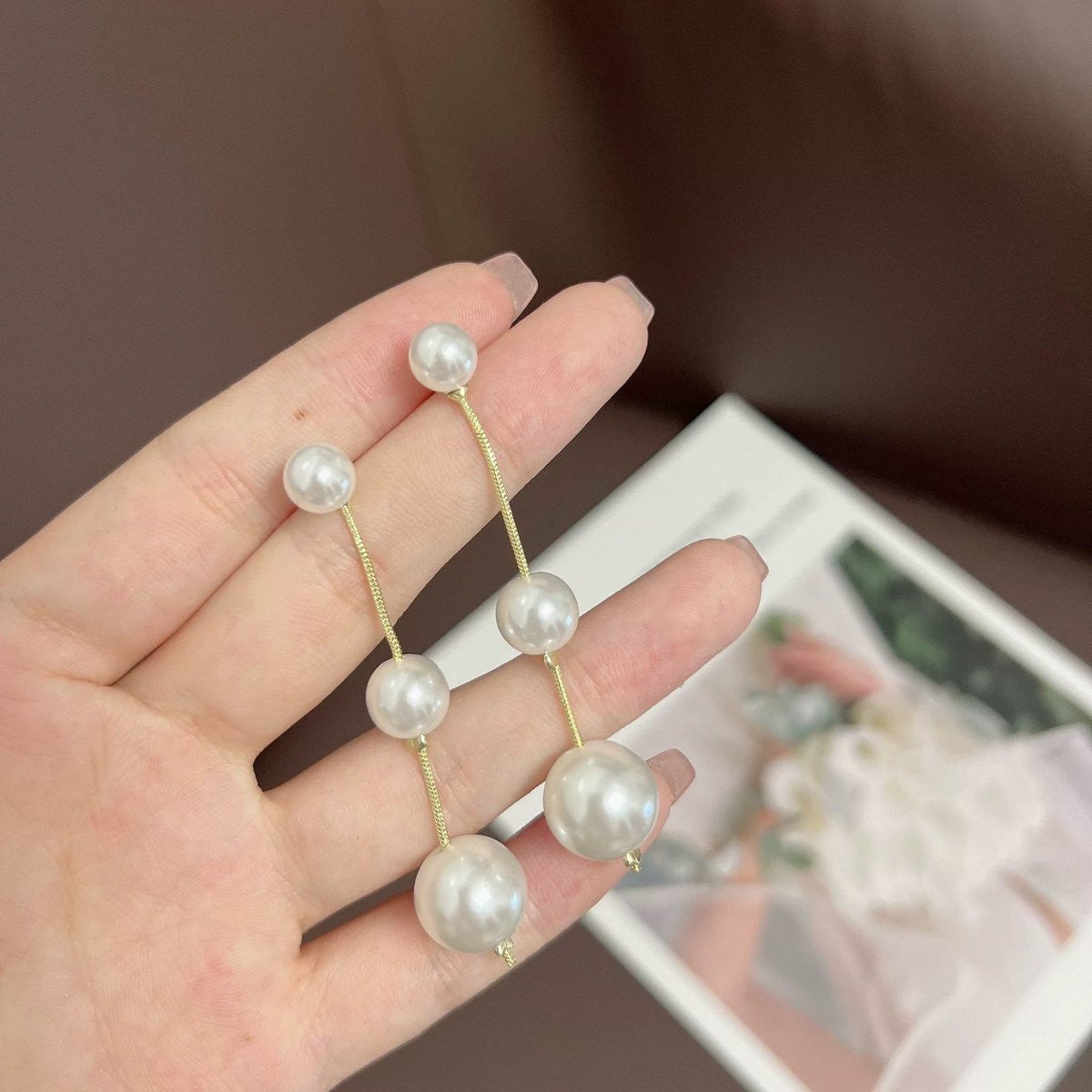 Elegant Pearl Stud Earrings Classic And Comfortable Earrings