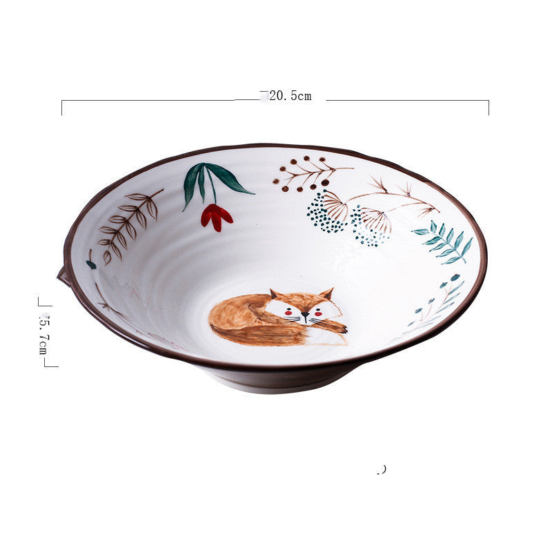 Ceramic Cat Soup/Noodle Bowl
