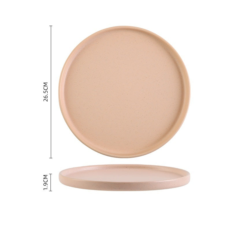 Household Plate Soup Bowl Ceramic Tableware Set