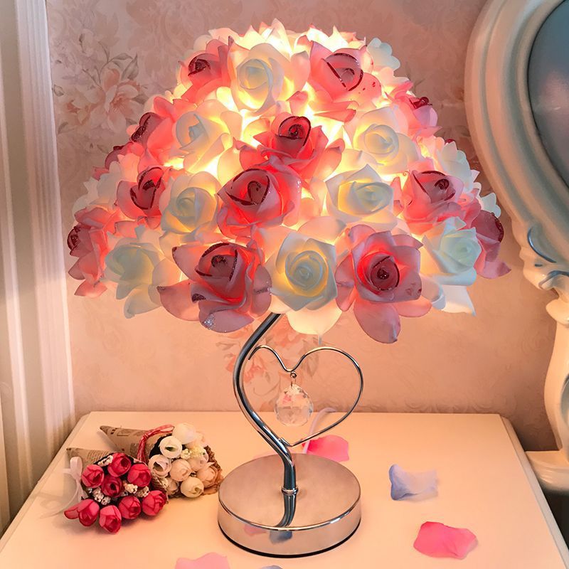 European Rose Table Lamp
