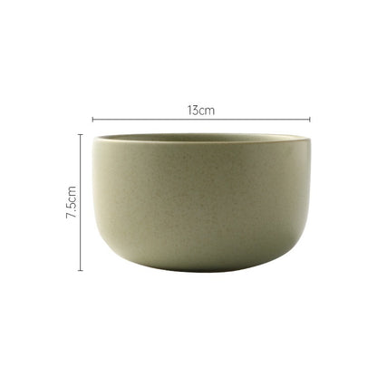 Household Plate Soup Bowl Ceramic Tableware Set