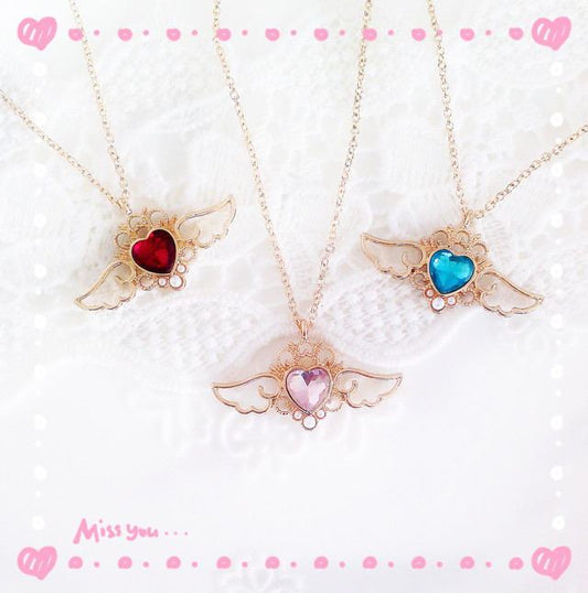 Crystal heart necklace
