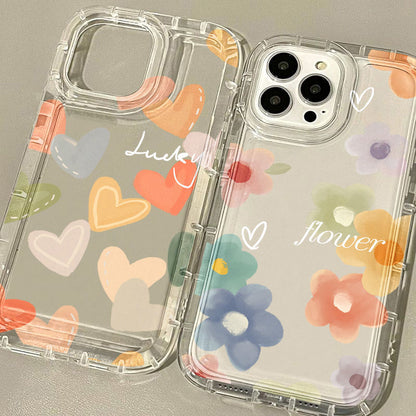 Couple Love Flower Space Phone Case