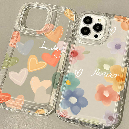 Couple Love Flower Space Phone Case