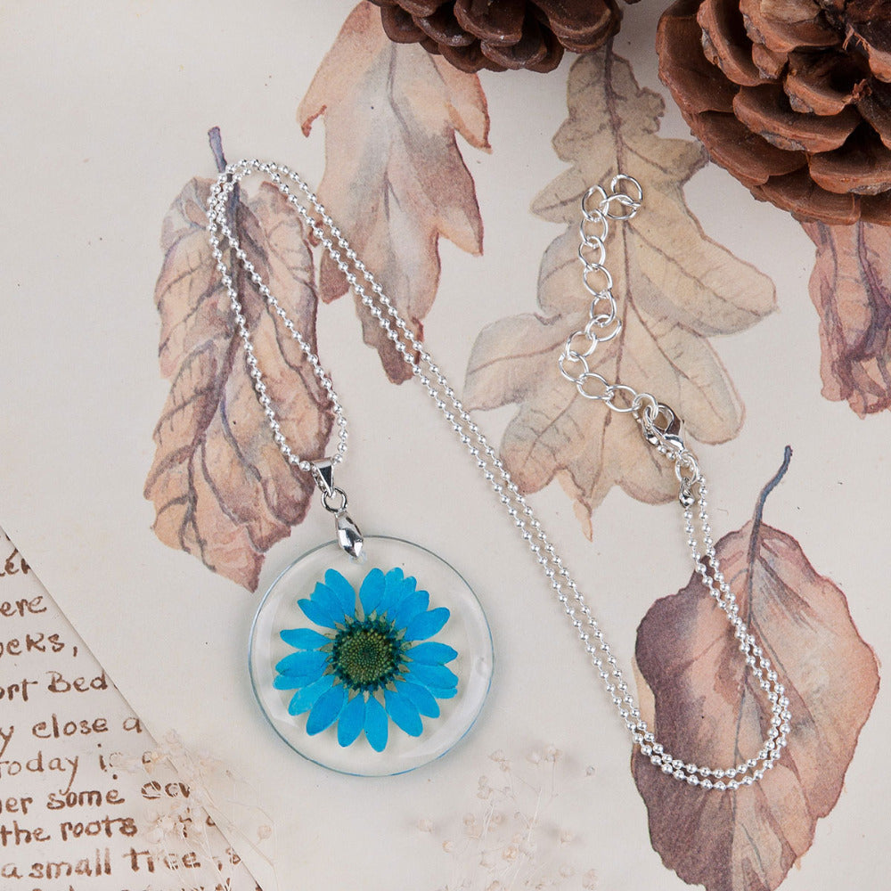 Bohemian Dried Flower Daisy Necklace