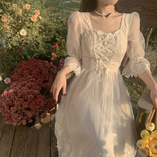 French White Fairy Skirt