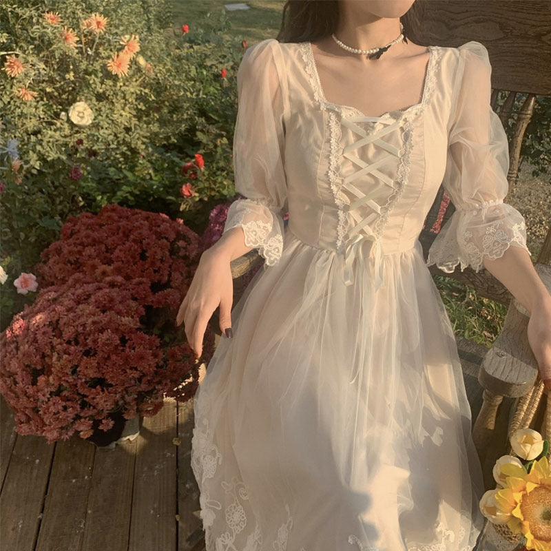 French White Fairy Skirt