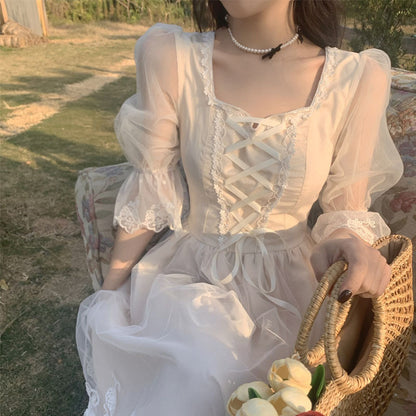 French White Fairy Skirt