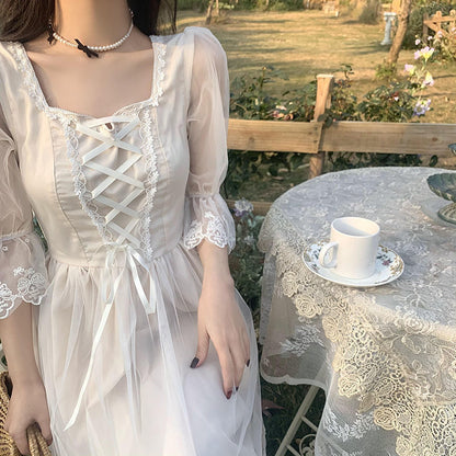 French White Fairy Skirt