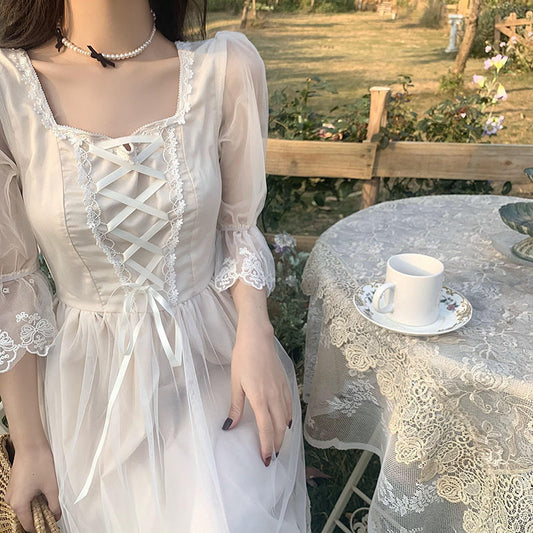 French White Fairy Skirt