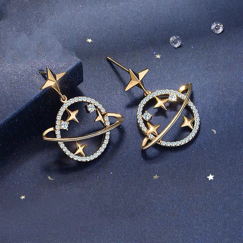 Korean Saturn Earrings