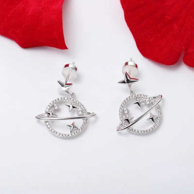 Korean Saturn Earrings
