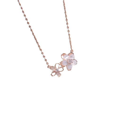 Shell Cherry Blossom Necklace
