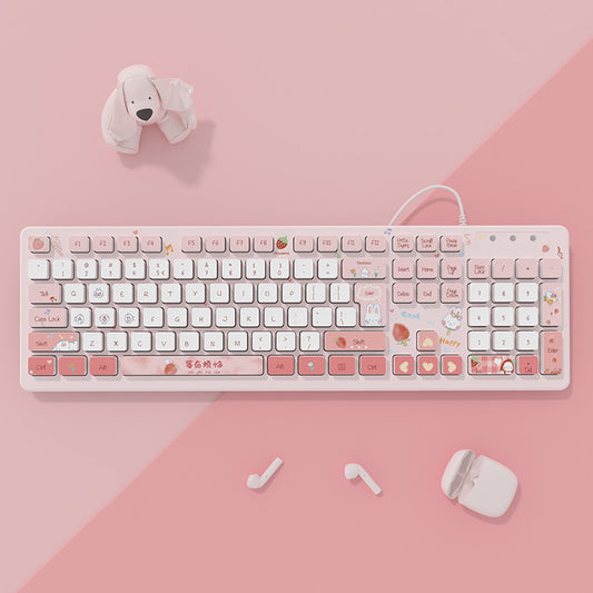 Cute Kawaii Office Keyboard