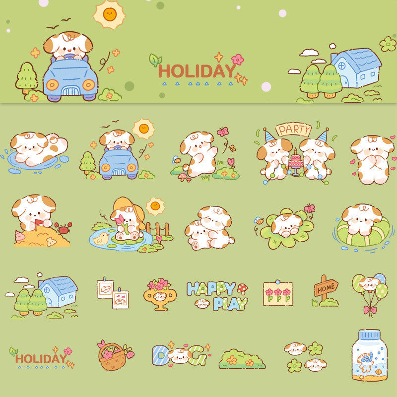 PET Soft Cute Planet Cute Animal Decoration Stickers