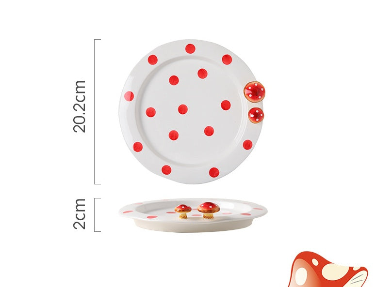 Hand Painted Ceramic Plate Soup Bowl
