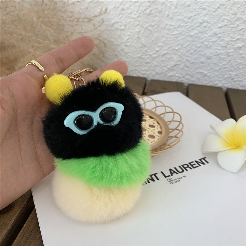 Personalized Creative Plush Doll Car Keychain