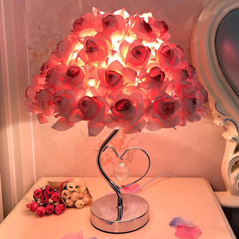 European Rose Table Lamp