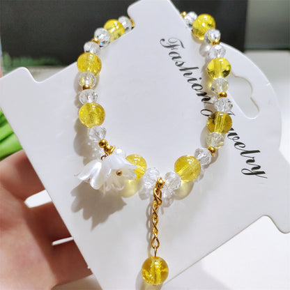 Lily Bracelet Colorful Glaze Simple All-match Bracelet
