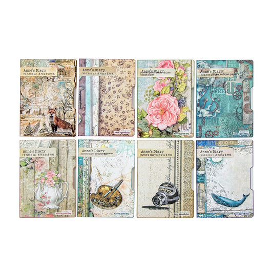 Anne's Diary Series More Sizes Vintage Journal Decorated 30 Pieces