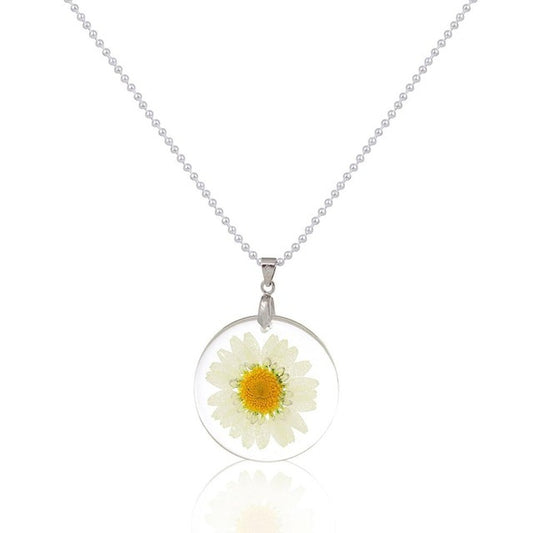 Bohemian Dried Flower Daisy Necklace