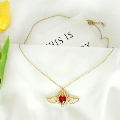 Crystal heart necklace