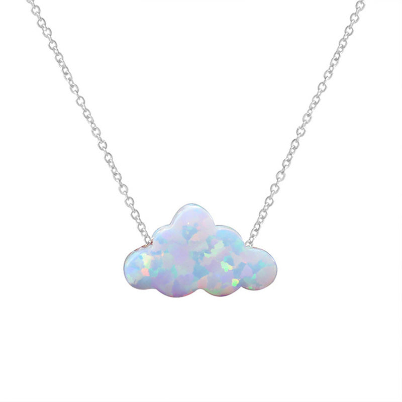 Women's Fashion Colorful Clouds Necklace Pendant