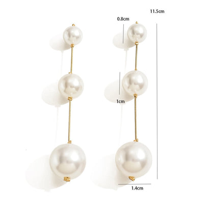 Elegant Pearl Stud Earrings  Classic And  Comfortable Earrings