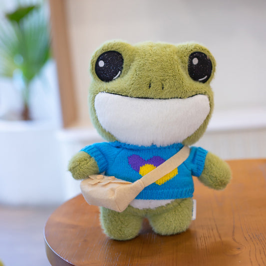 Cute Frog Backpack Plush Toy